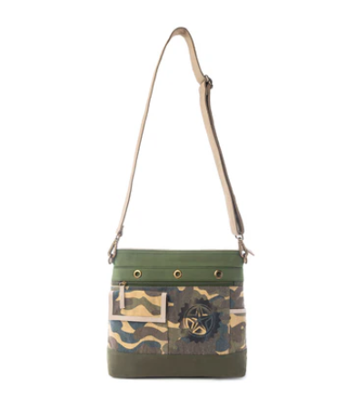 Ranger’s Day Crossbody Bag in Army Camo Green