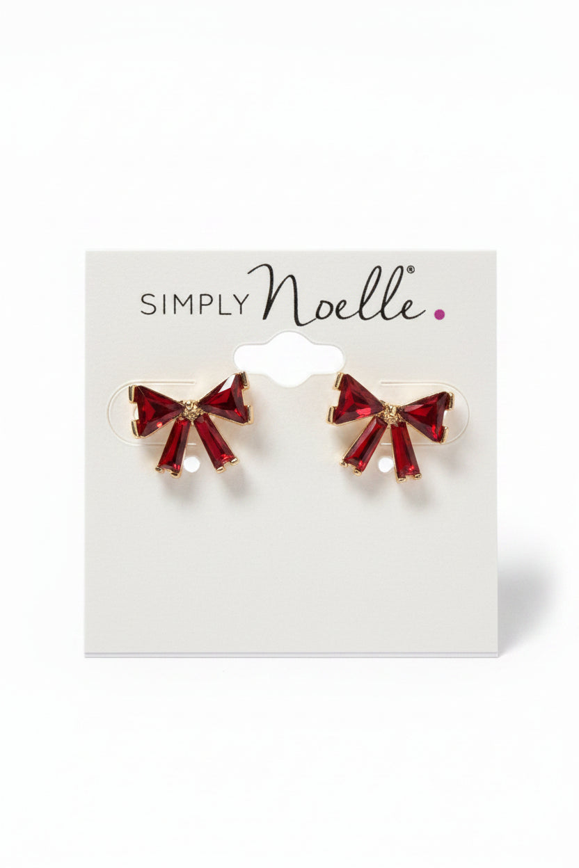 Crystal Bow Earrings