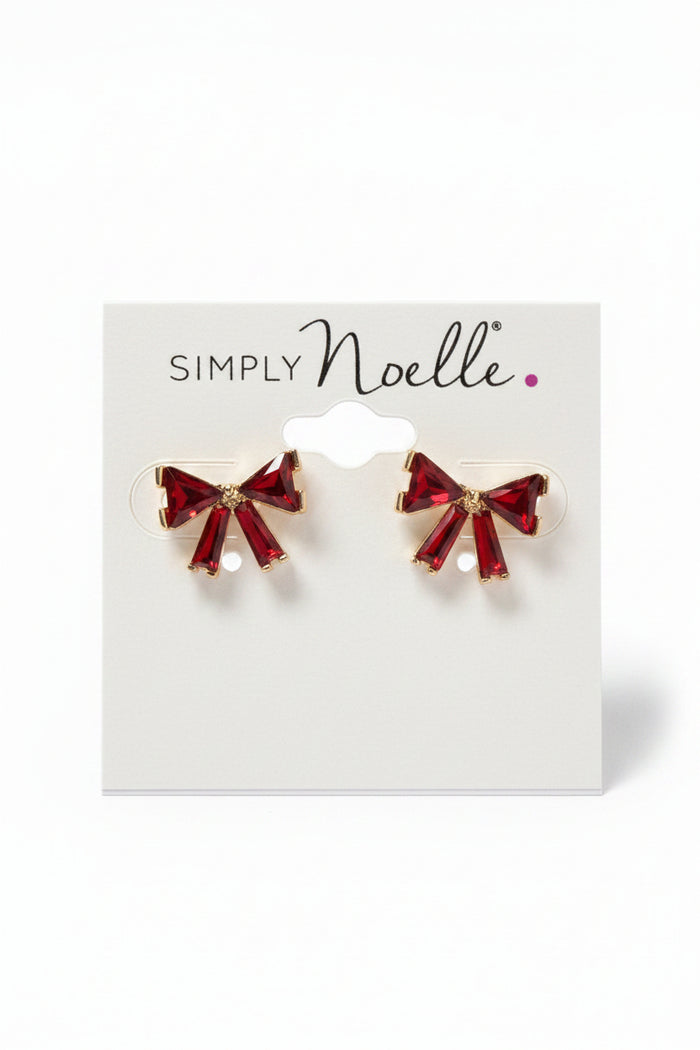 Crystal Bow Earrings