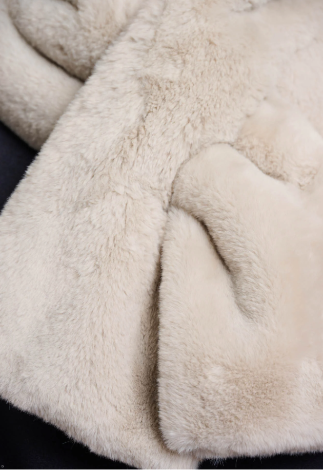 Rino & Pelle Oxo Faux-Fur Stip Scarf