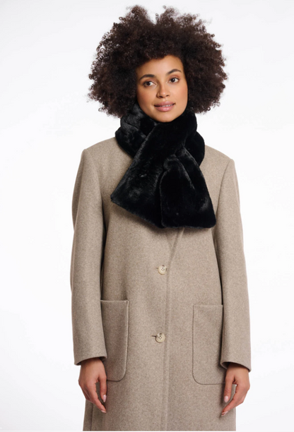 Rino & Pelle Oxo Faux-Fur Stip Scarf