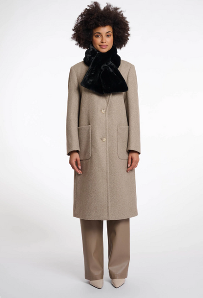 Rino & Pelle Oxo Faux-Fur Stip Scarf