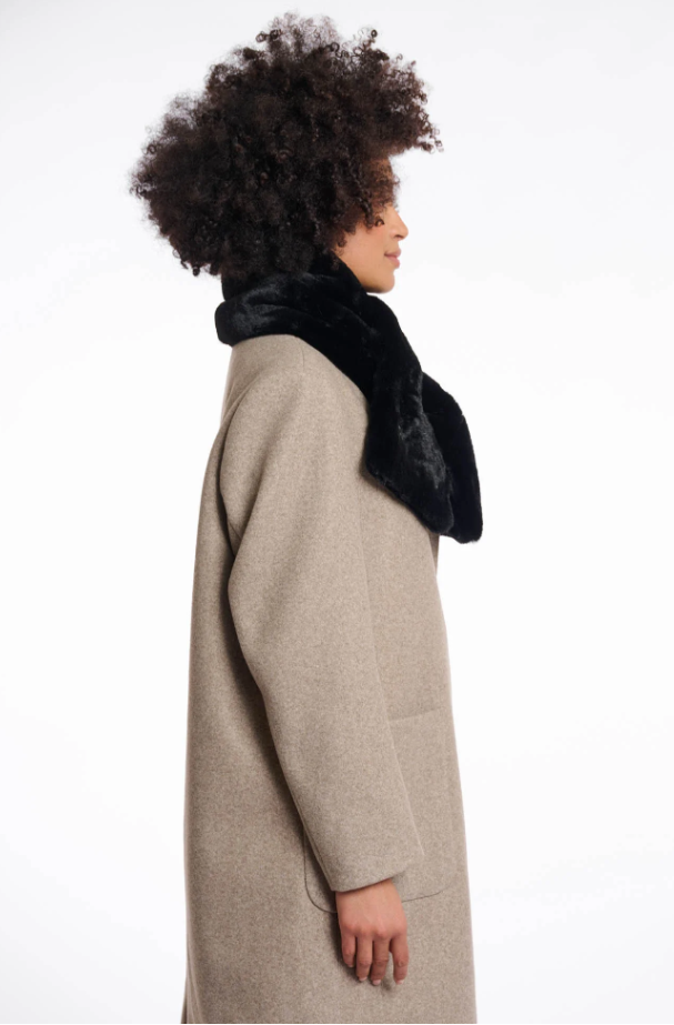 Rino & Pelle Oxo Faux-Fur Stip Scarf