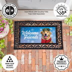 Happy Winter Golden Retriever Sassafras Switch Mat
