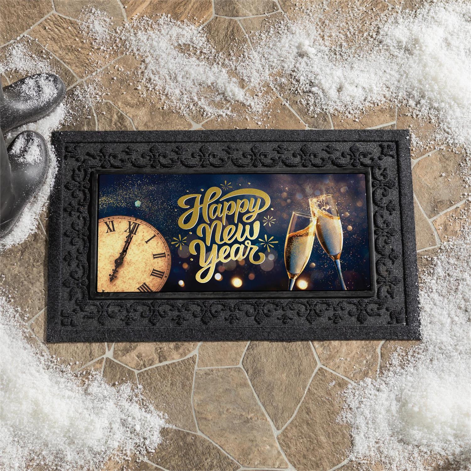 Happy New Year Celebration Sassafras Switch Mat