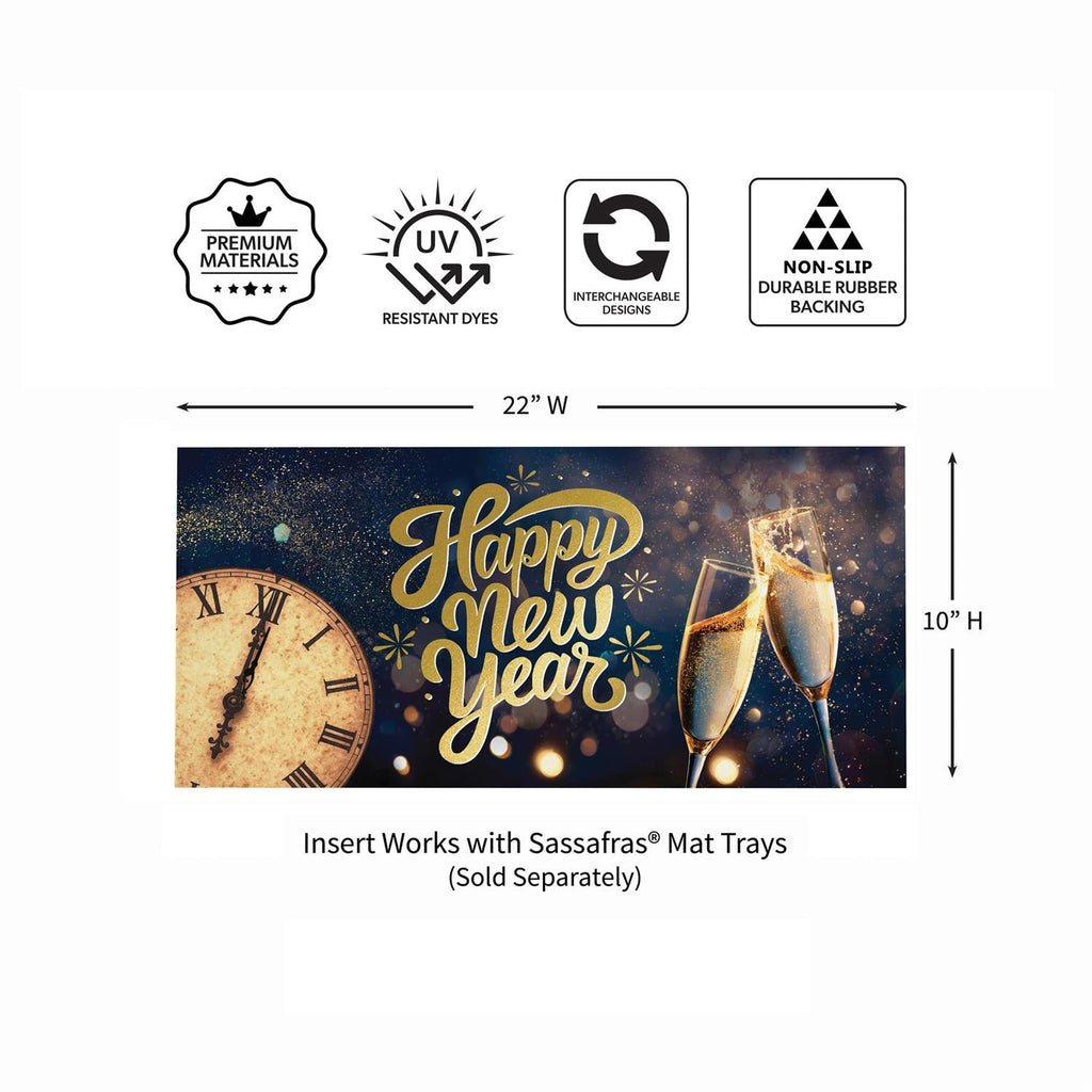 Happy New Year Celebration Sassafras Switch Mat