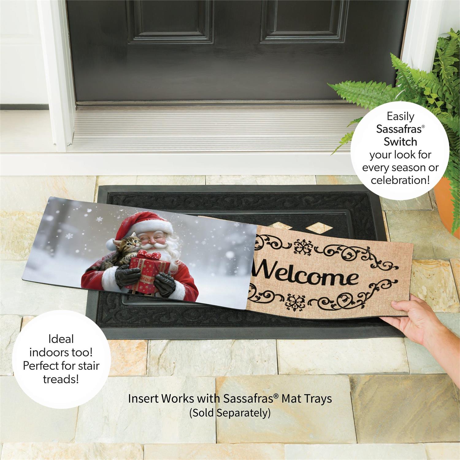 Purrfect Christmas Gift Sassafras Switch Mat