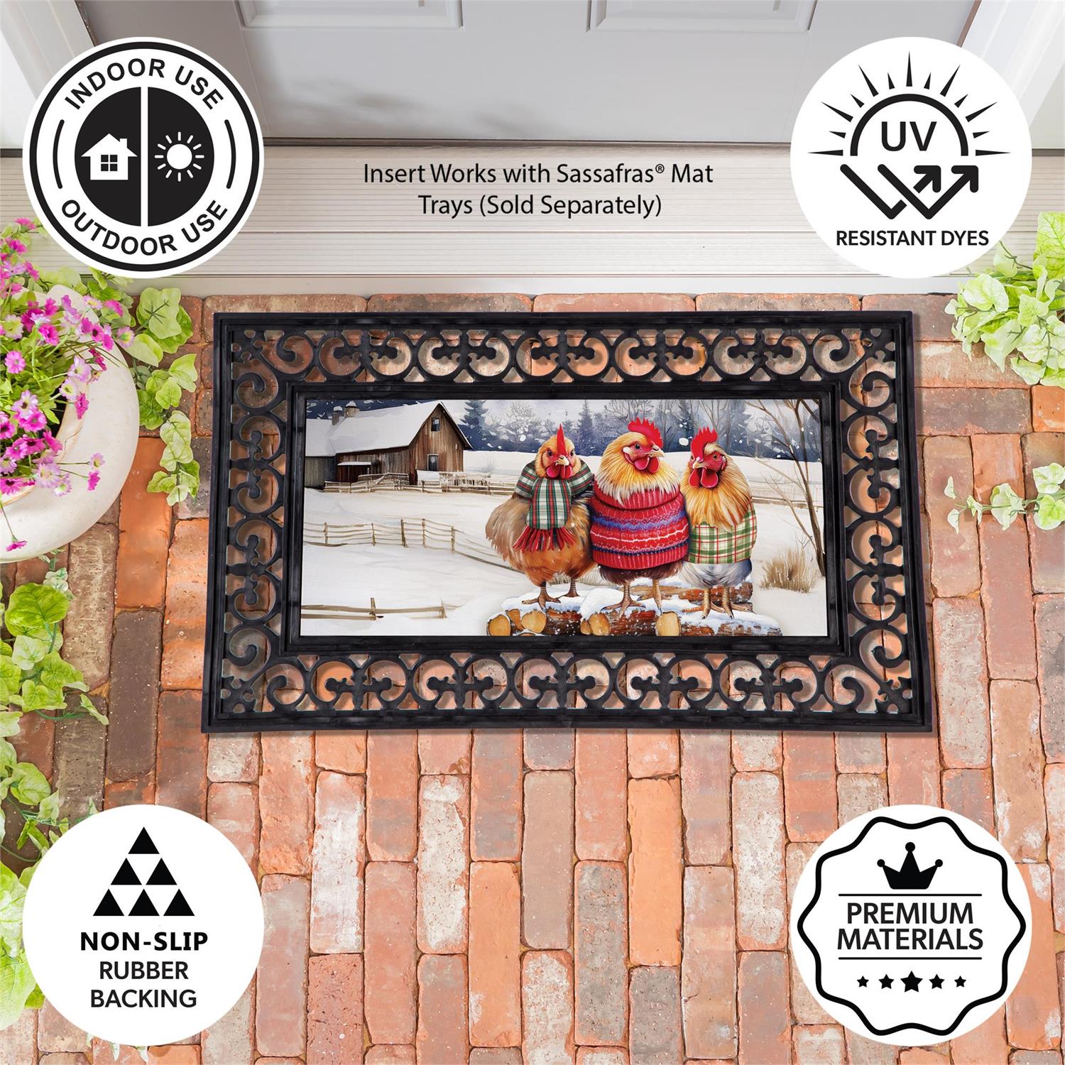 Holly Homestead Cozy Hens Sassafras Switch Mat