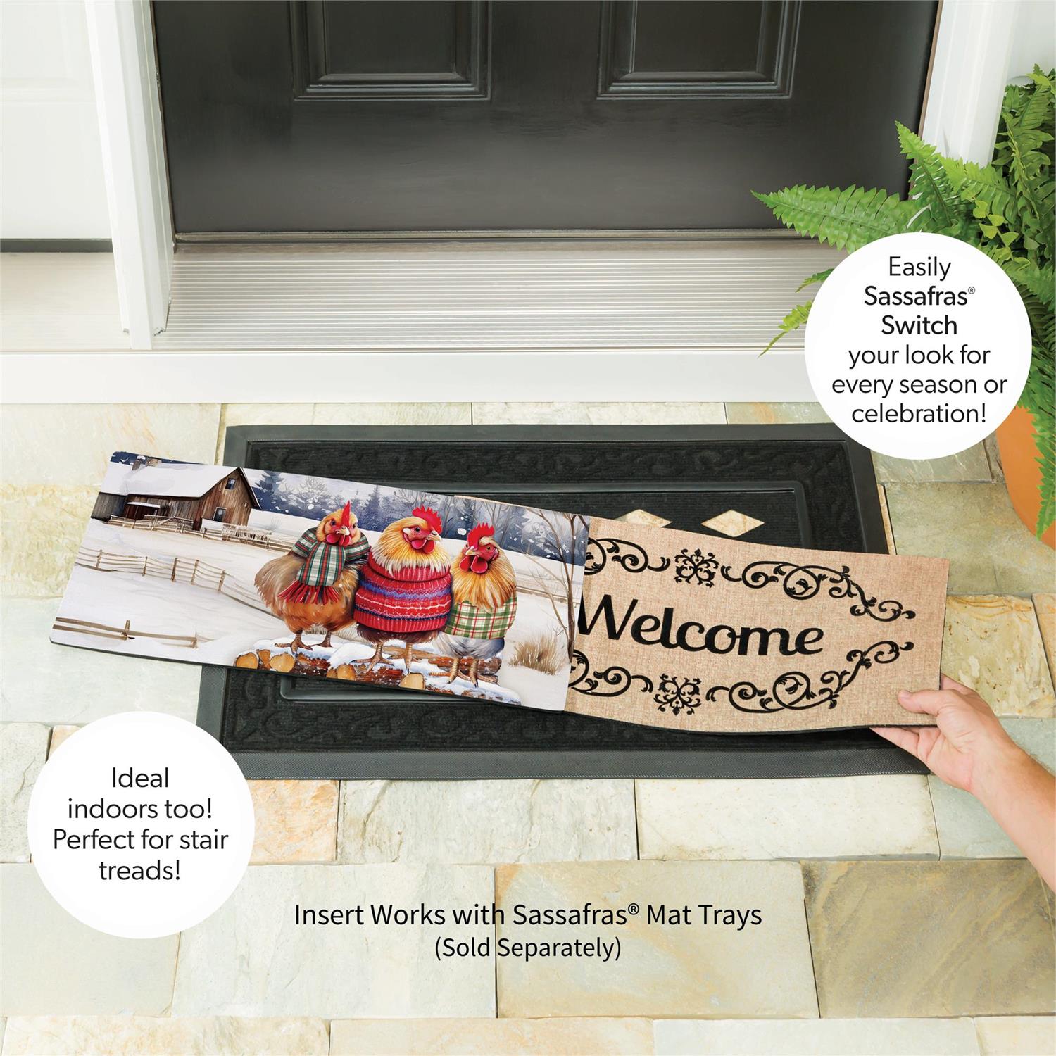 Holly Homestead Cozy Hens Sassafras Switch Mat
