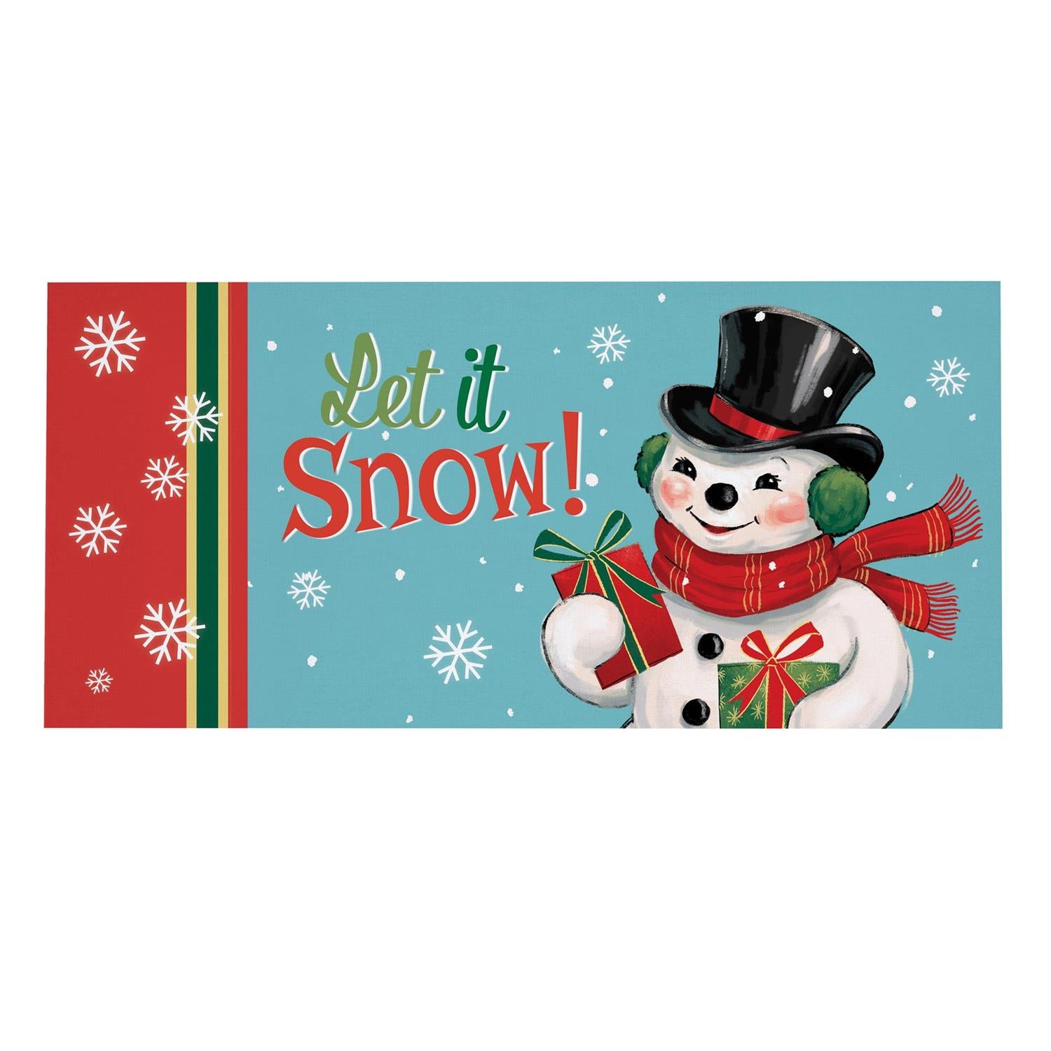 Heartfelt Cheer Snowman Sassafras Mat