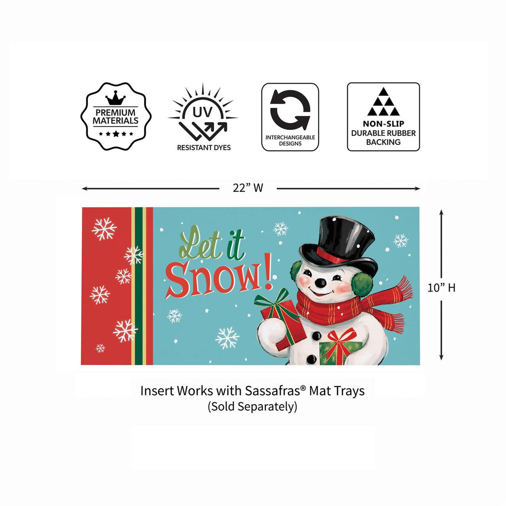 Heartfelt Cheer Snowman Sassafras Mat