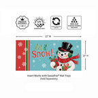 Heartfelt Cheer Snowman Sassafras Mat