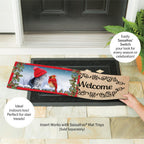 Kitten & Cardinal Winter Friends Sassafras Switch Mat