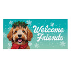Happy Winter Goldendoodle Sassafras Switch Mat