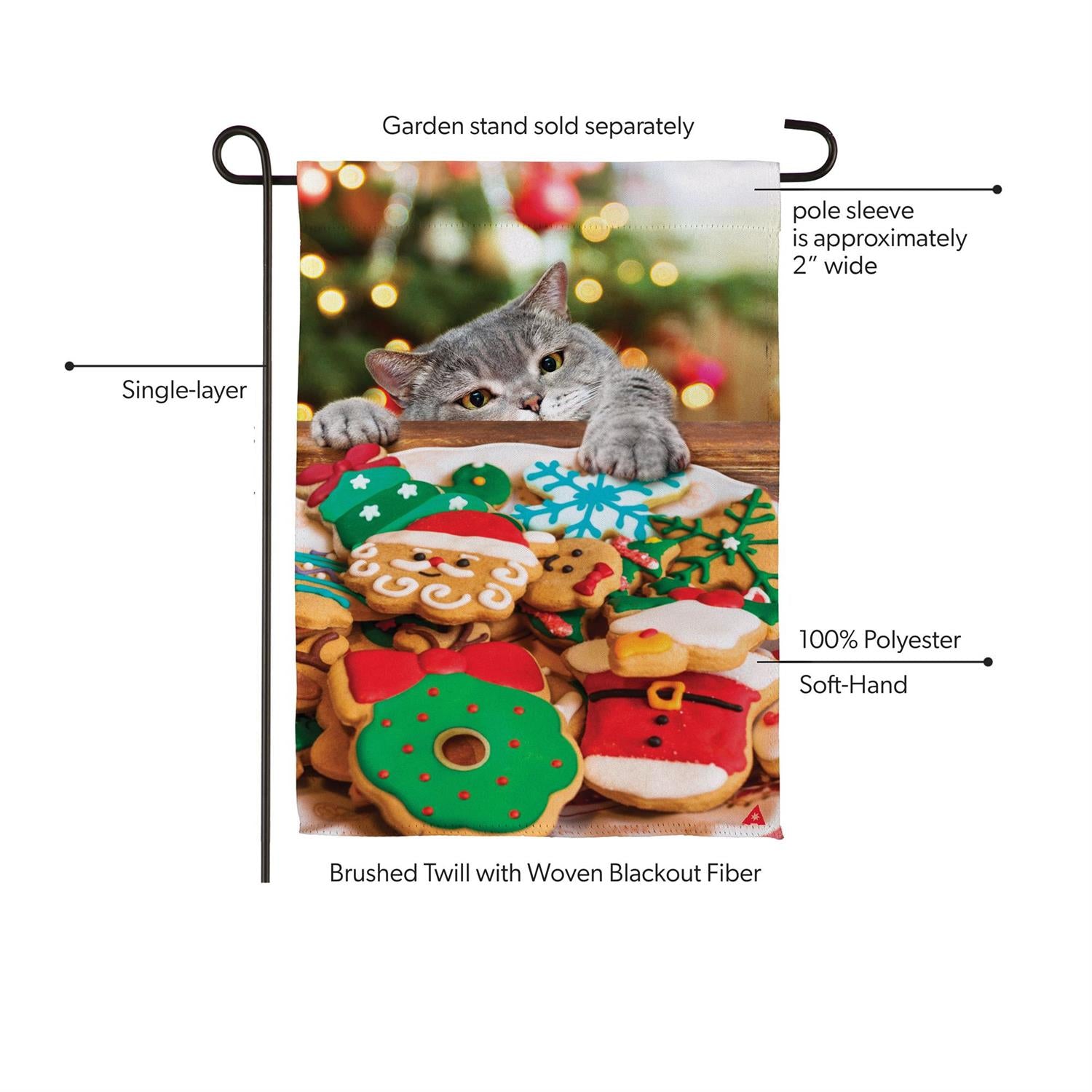 Cookie Thief Suede Flag
