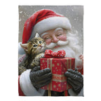 Purrfect Christmas Gift Suede Flag