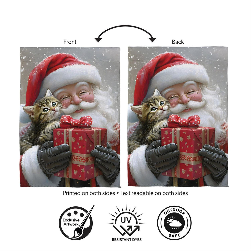 Purrfect Christmas Gift Suede Flag