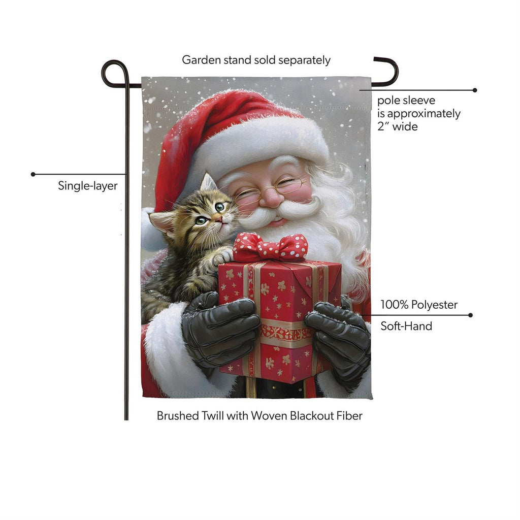 Purrfect Christmas Gift Suede Flag