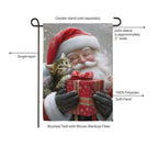 Purrfect Christmas Gift Suede Flag