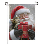 Purrfect Christmas Gift Suede Flag