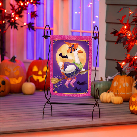 Witchy Goose Suede Flag