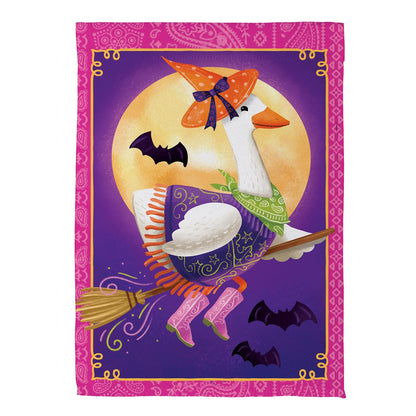 Witchy Goose Suede Flag