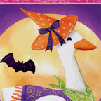 Witchy Goose Suede Flag
