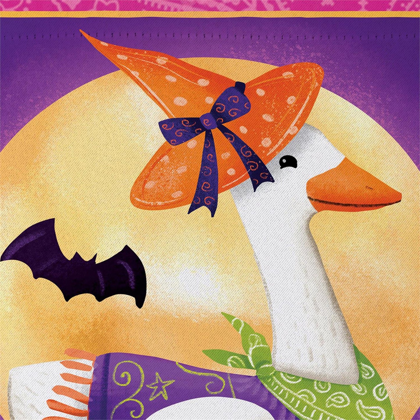 Witchy Goose Suede Flag
