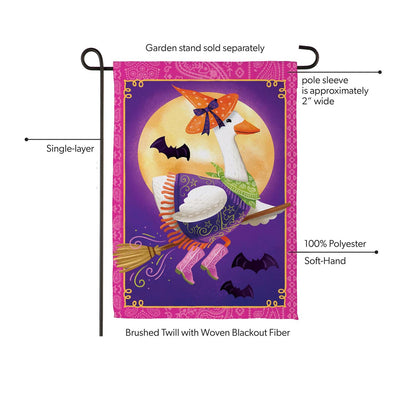 Witchy Goose Suede Flag