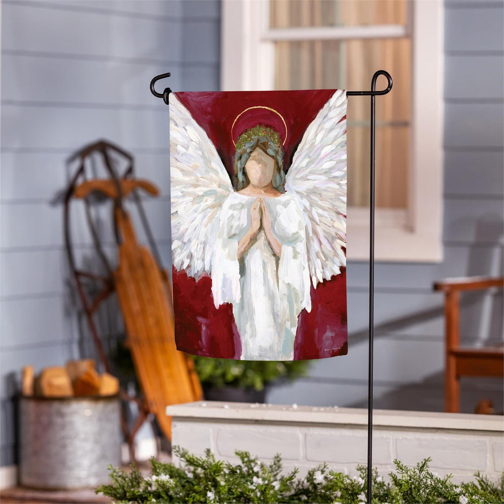 Praying Angel Suede Flag
