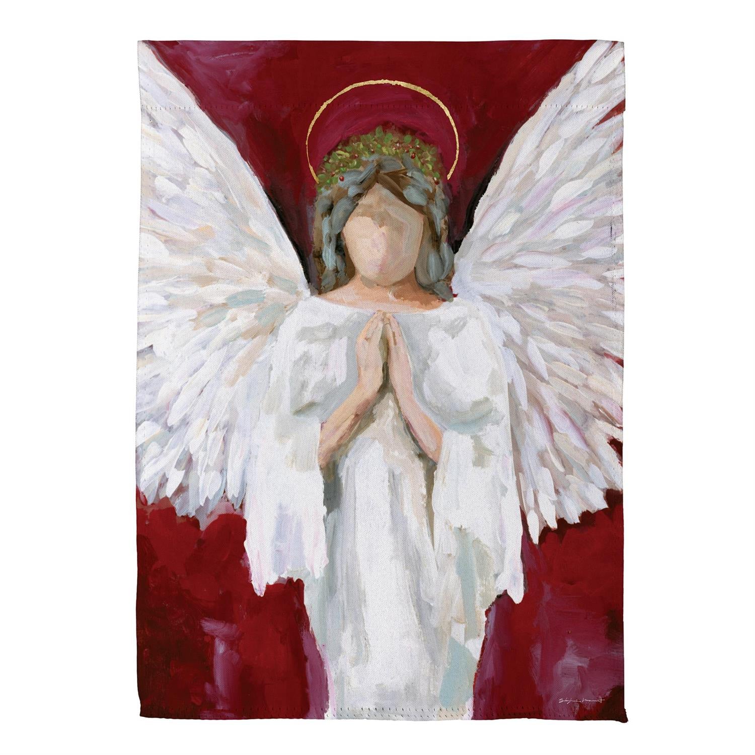 Praying Angel Suede Flag