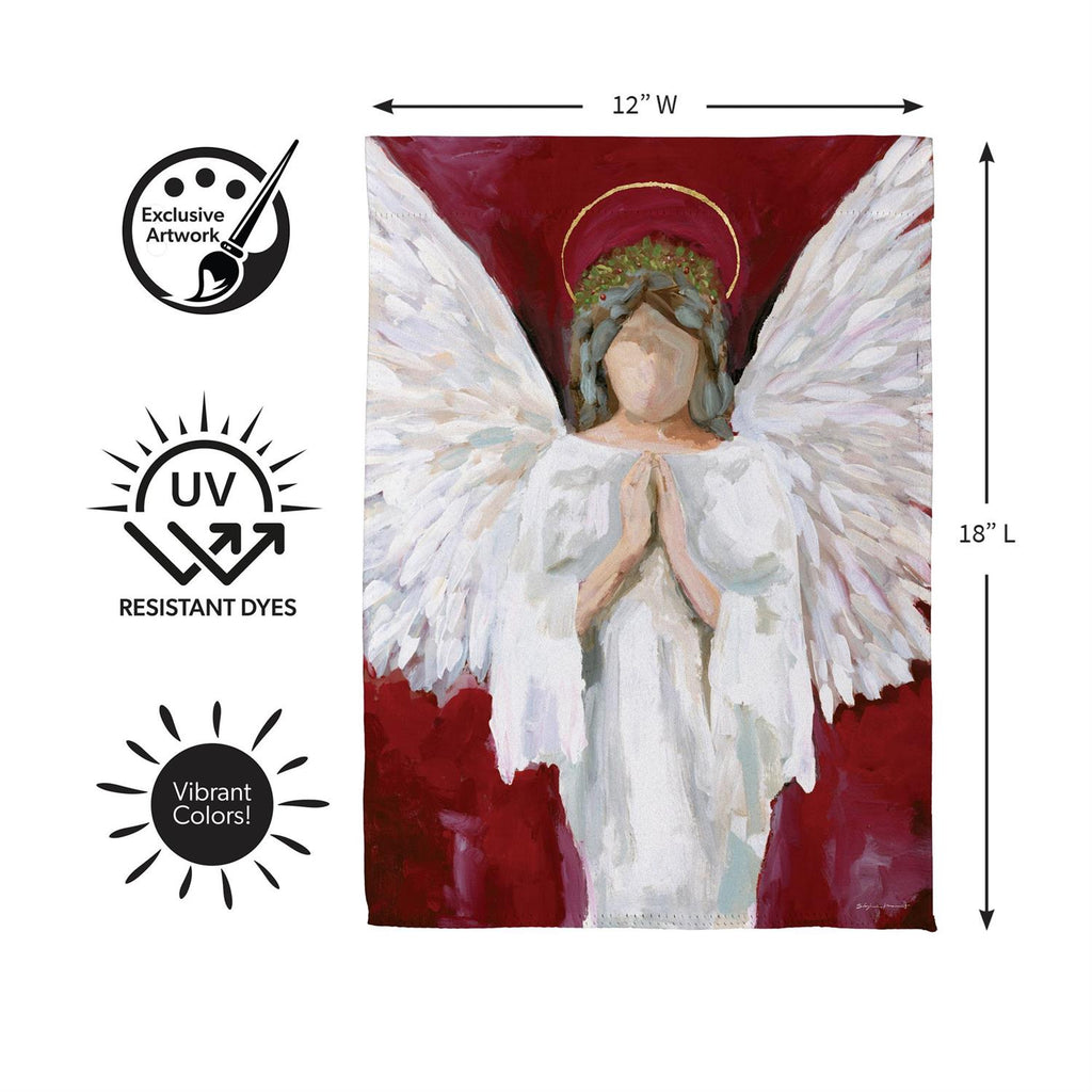 Praying Angel Suede Flag