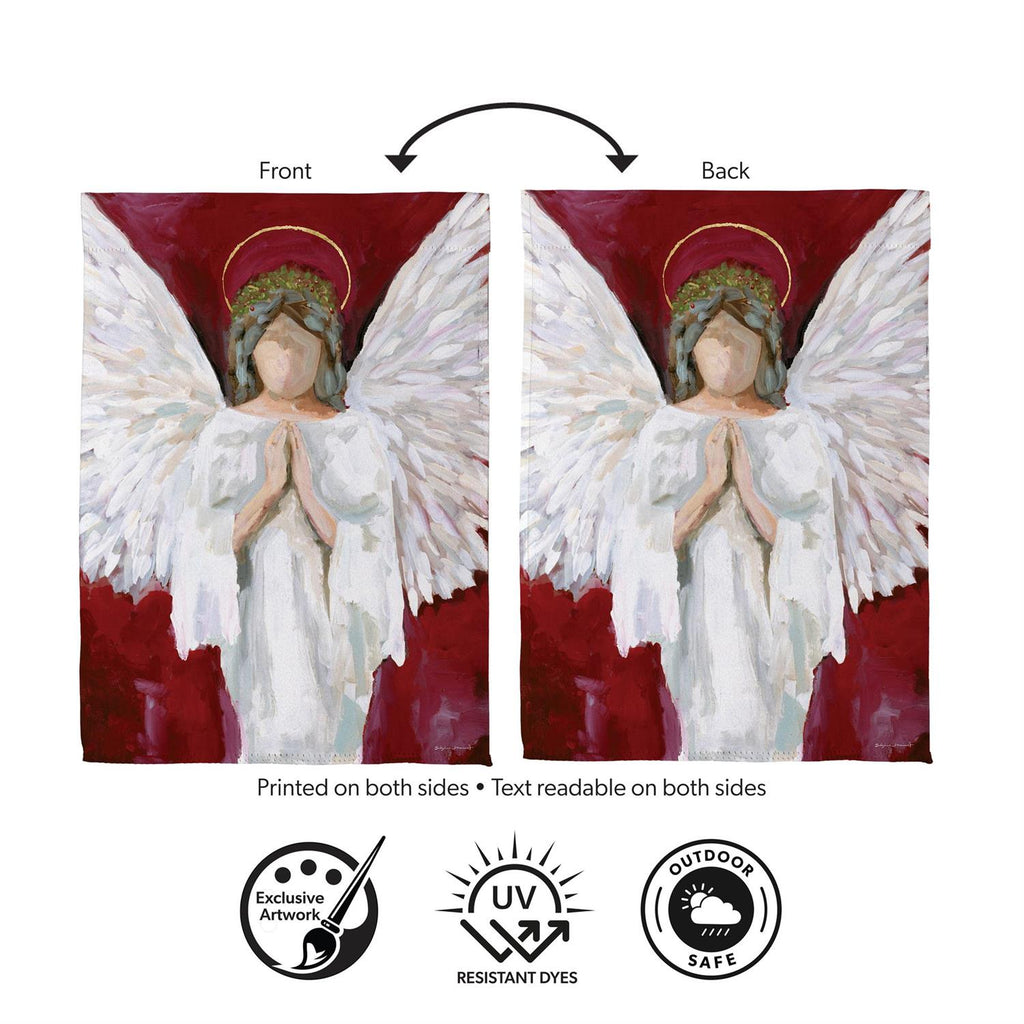 Praying Angel Suede Flag