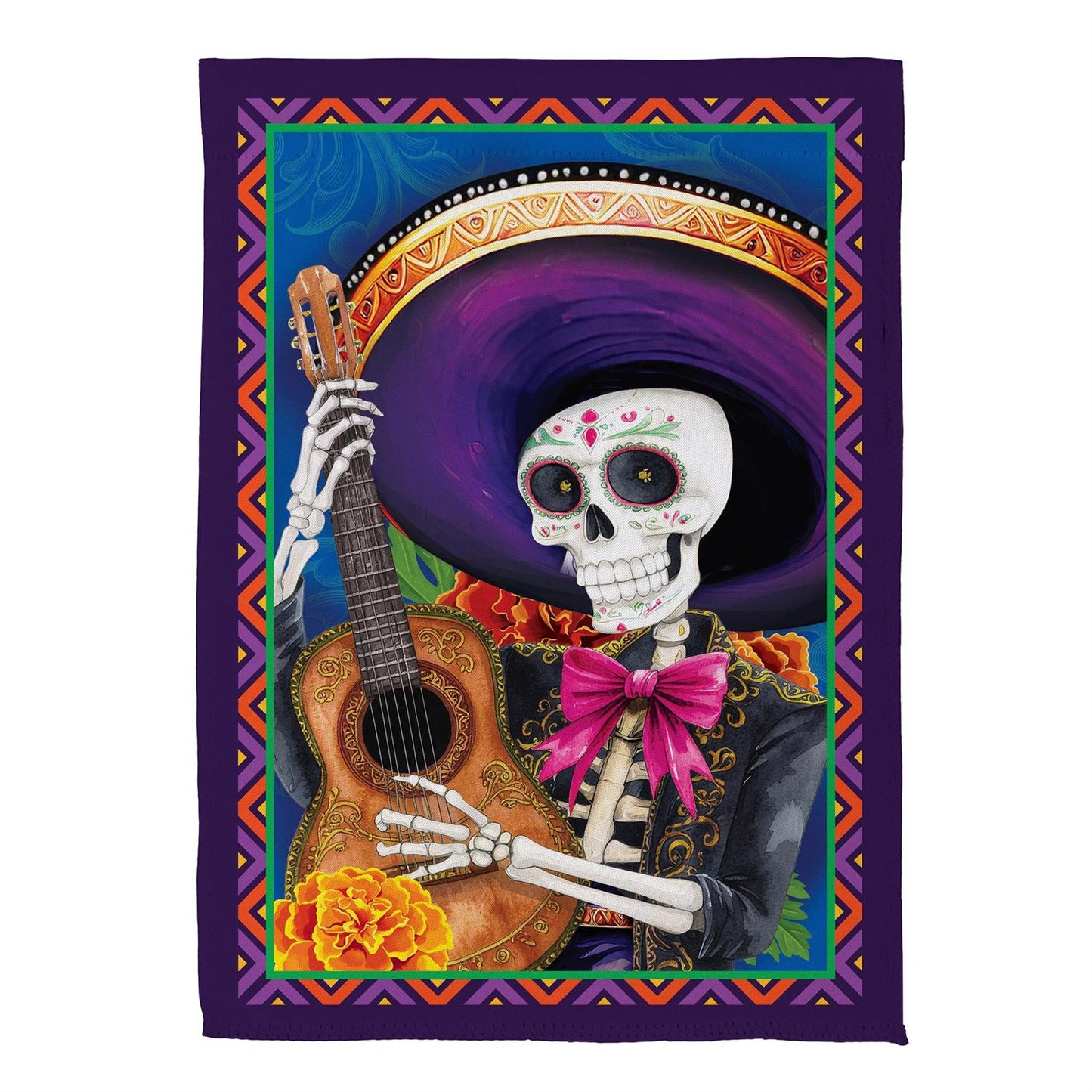 Day Of The Dead Suede Front Back Flag