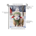 Holly Homestead Winter Lamb Suede Flag