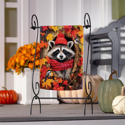 Cozy Racoon Suede Flag