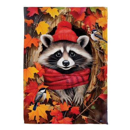 Cozy Racoon Suede Flag