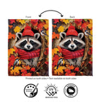 Cozy Racoon Suede Flag