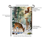 Winter Forest Friends Suede Flag