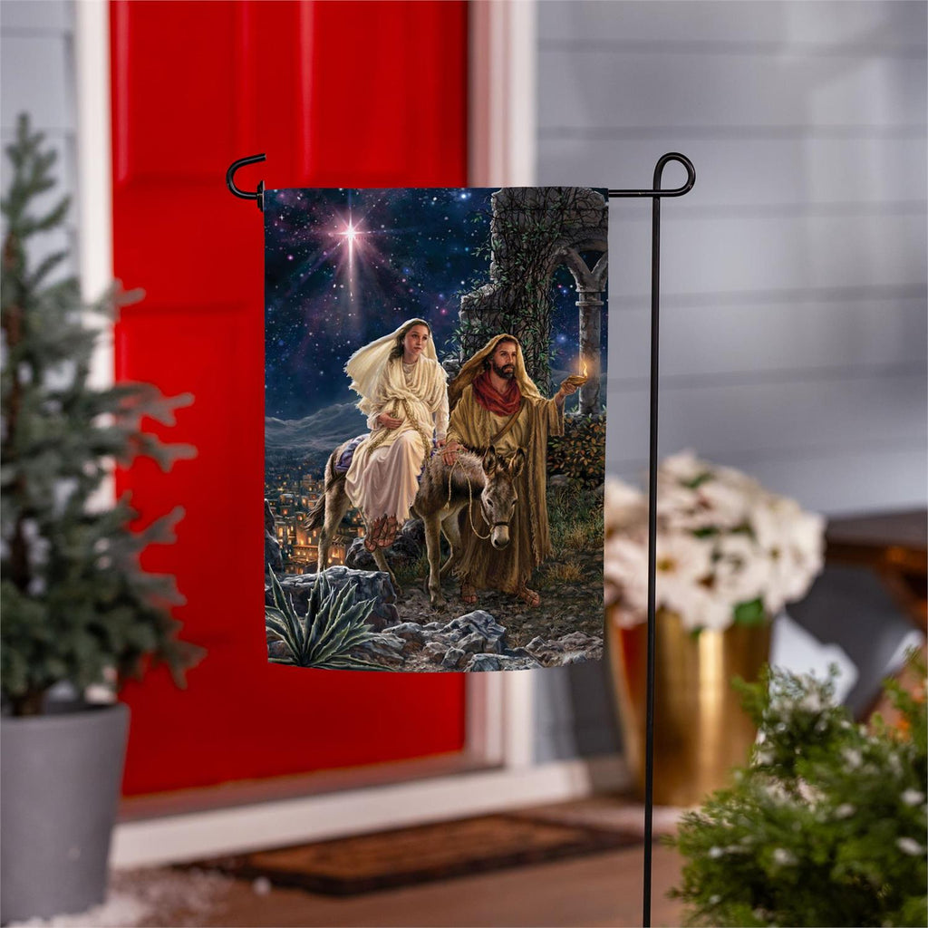 Journey to Bethlehem Suede Flag