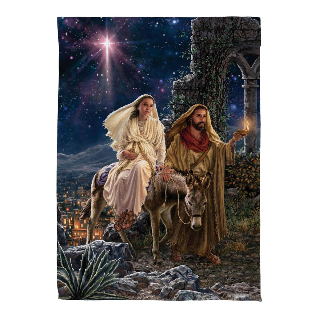 Journey to Bethlehem Suede Flag