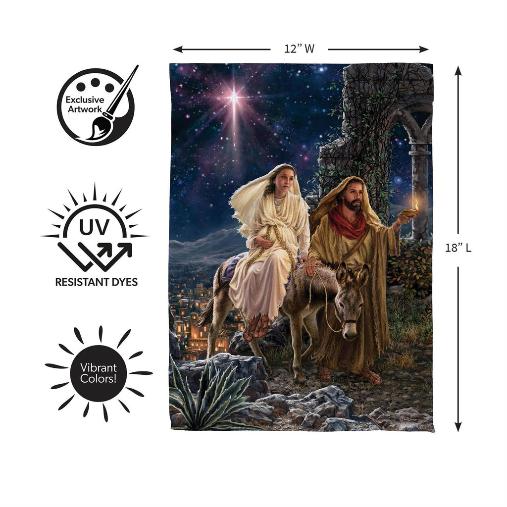 Journey to Bethlehem Suede Flag