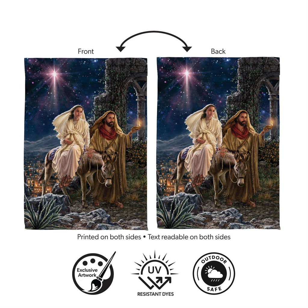 Journey to Bethlehem Suede Flag