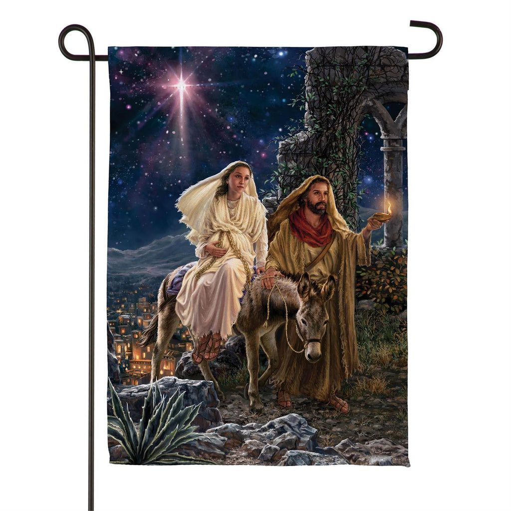 Journey to Bethlehem Suede Flag