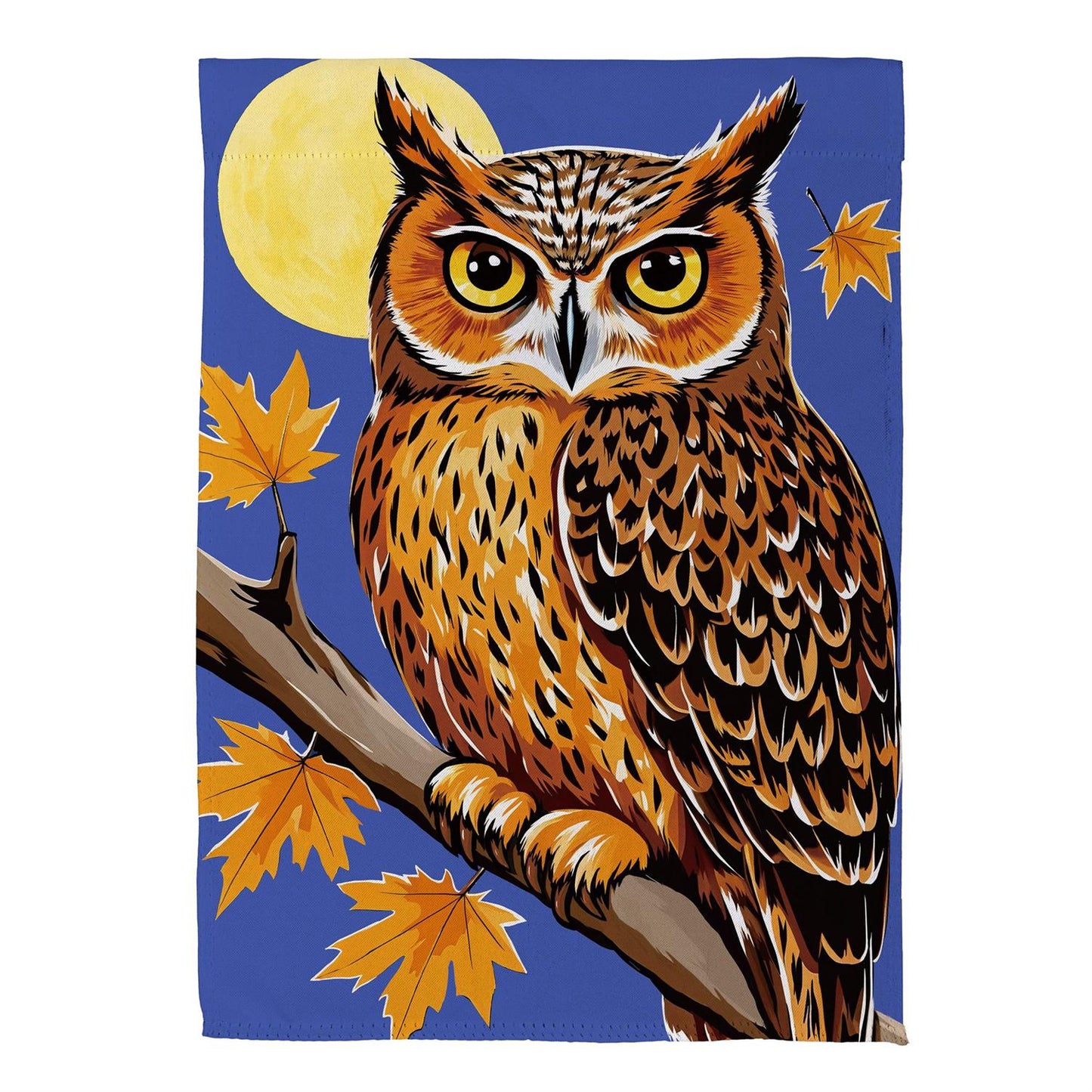 Moonlight Owl Suede Flag