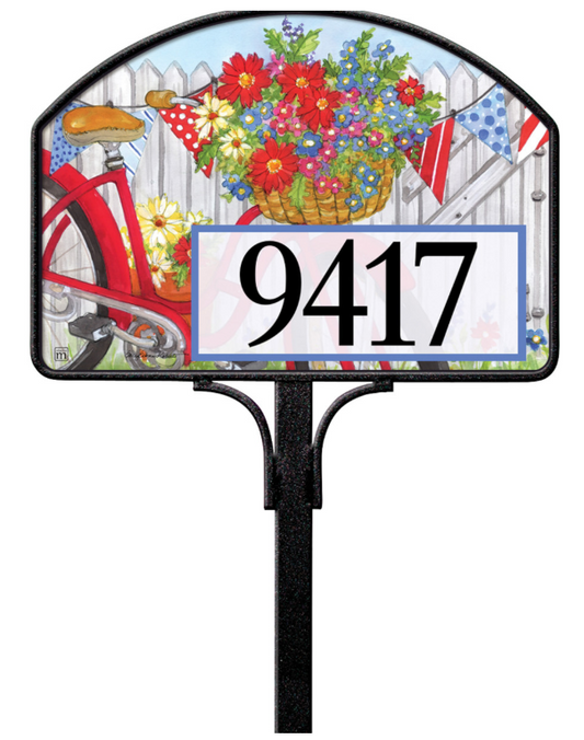 Sally Eckman Roberts Freedom Bike Yard DeSign 14" x 10"