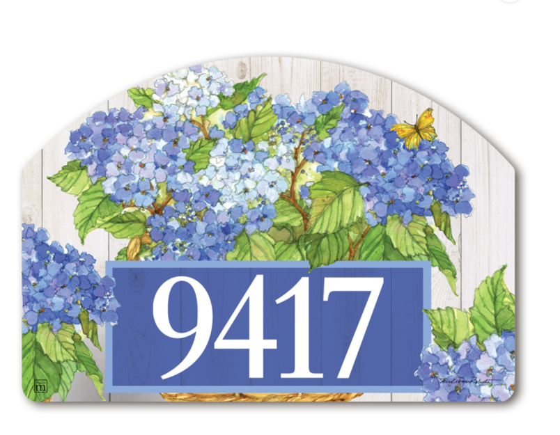 Sally Eckman Roberts Hydrangea Basket Yard DeSign 14" x 10"