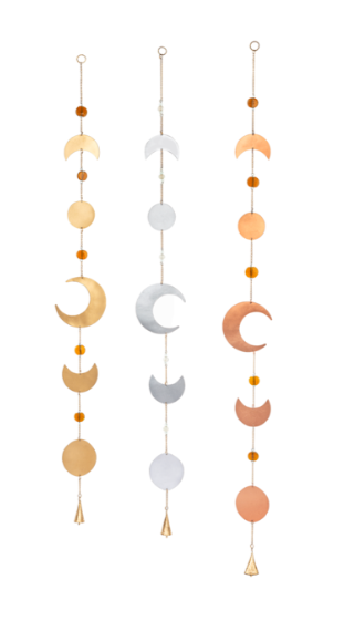 Metallic Moon Phases Windchime