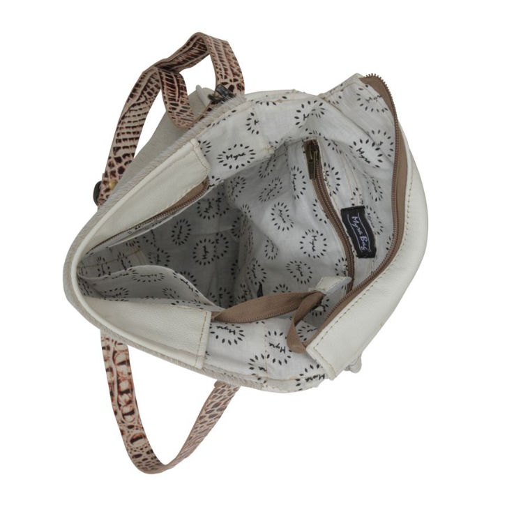 SMOKEY AZTECA LEATHER & HAIRON BAG