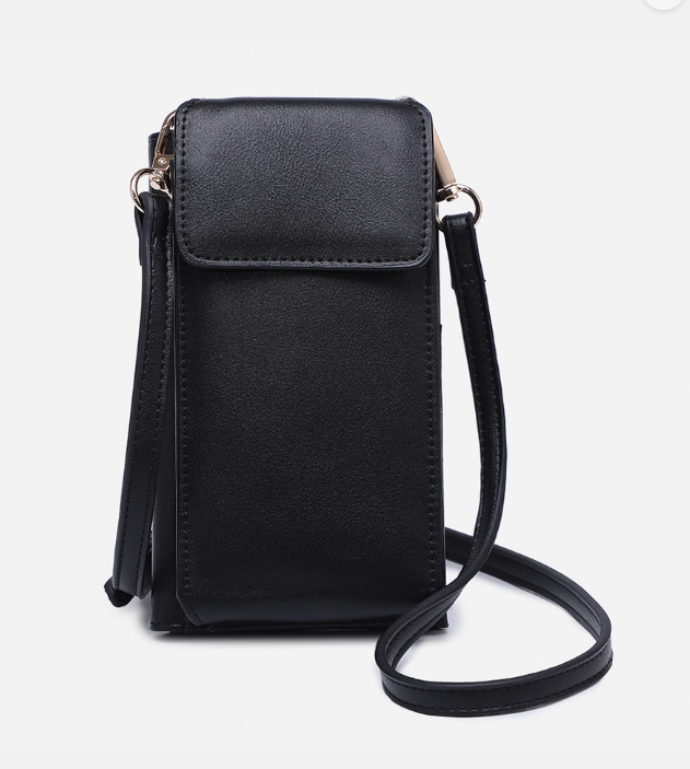 Natalie Crossbody/Wallet - Black